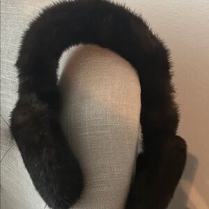 Black Really Fur Earmuffs
